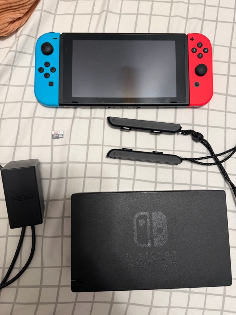 Nintendo Switch with Neon Blue & Neon Red Joy‑Con Controllers